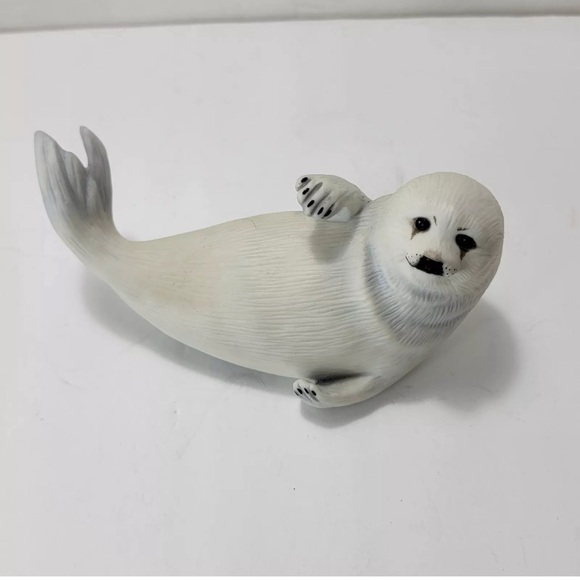 VTG Seal Snow Pup 1987 Franklin Mint Official Humane Society Figurine - Picture 1 of 7